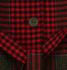 Belted Tweed Cape - Red Houndstooth Belt