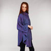 Purple Heather Cape Shawl Long Side