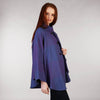 Purple Heather Cape Shawl Side