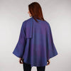 Purple Heather Cape Shawl Back