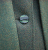 Ladies Tweed Cape Forest Green Details